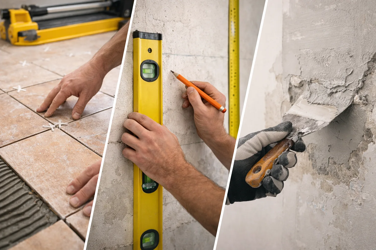 Examples of safe DIY tasks compared to professional work